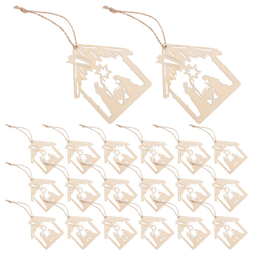 120Pièces Décorations De Beige, Pendants Sapin 2
