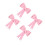 4Pièces Décor Nœud Rose Pour Et 10