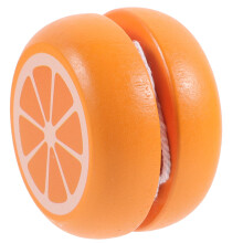 2Pièces Yo-Yo Bois Orange Jeu Unisexe Améliorant Dextérité