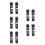 5Paires Repose-Pieds Aluminium Robustes Pour 7