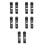 5Paires Repose-Pieds Aluminium Robustes Pour 8