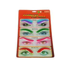 10Pièces Sourcils Halloween Assortis, Cosplay Et Fête Costumée