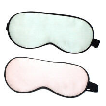 6Pcs Washable Silk Sleep Mask Soft Elastic Bands Solid Cover