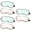 6Pcs Washable Silk Sleep Mask Soft Elastic Bands Solid Cover 7