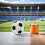 Jeu de soccer adhésif cible gonflable et fléchettes en feutre 6