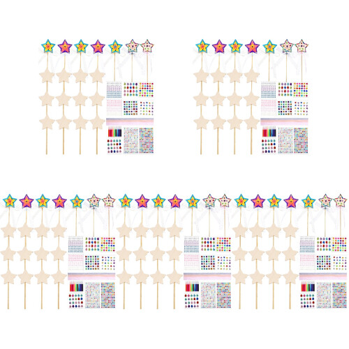 5Ensembles Baguettes Princesse En Mdf Kit Pour Loisirs 1