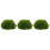 sphères en mousse verte 20 cm, 3 pièces, pour décoration 3
