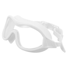 2Pcs White Swimming Goggles Adjustable Comfortable Fit