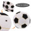 Jeu de soccer adhésif cible gonflable et fléchettes en feutre 9