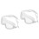 2Pcs White Swimming Goggles Adjustable Comfortable Fit 6