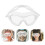 2Pcs White Swimming Goggles Adjustable Comfortable Fit 11