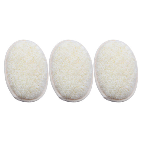 9Pcs Beige Luffa Body Scrubber Pads for Deep Cleansing Shower Use 1
