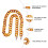 1Pc Creative Acrylic Leopard Bag Chain Convenient Handbag Accessory 10