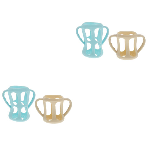 4Pcs Assorted Baby Bottle Sleeves Anti-Fall Protective Nursing Covers 2