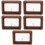 5Sets Wood Photo Frames Tabletop Display Frames Elegant Light Brown 8