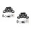 2Sets Black Digital Drum Set Adult Portable Electronic Drum Pads Kit 4