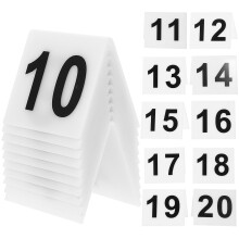 80Pièces Marqueurs Tables Blancs Réutilisables Élégants