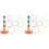 2Pcs Toss Game Ring Set with Assorted Plastic Rings for Children Play 2