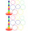 2Pcs Toss Game Ring Set with Assorted Plastic Rings for Children Play 5