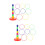 2Pcs Toss Game Ring Set with Assorted Plastic Rings for Children Play 7