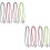 8Pcs Red Eyeglasses Strap Sunglasses Cord Daily Use 6