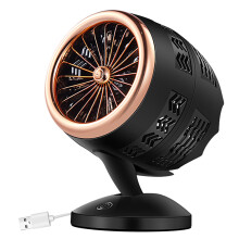 3Pcs Golden Mini Fan USB Desk Fan for Office Cooling Low Power