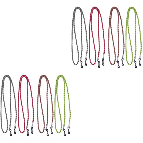 8Pcs Red Eyeglasses Strap Sunglasses Cord Daily Use 2