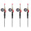 4Pièces Manomètres Métal Pour Gonflage Simple 6