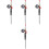4Pièces Manomètres Métal Pour Gonflage Simple 5