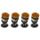 4Pcs Modern Black Toothpick Box Lightweight Alloy Storage for Home Use 6