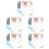 5Sets Compact Acrylic Dry Erase Memo Board Clear Desktop Writing Board 8
