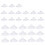 90Pcs Suction Cups Clear Plastic for Window and Mirror 10