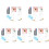 5Sets Compact Acrylic Dry Erase Memo Board Clear Desktop Writing Board 4
