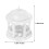 2Pcs Small White Pavilion Figurine ABS for Sand Table and Bonsai Decor 10