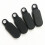 96Pcs PVC Durable Zipper Sliders Black for Luggage Handbag Puller 11