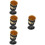 4Pcs Modern Black Toothpick Box Lightweight Alloy Storage for Home Use 8