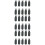 96Pcs PVC Durable Zipper Sliders Black for Luggage Handbag Puller 8