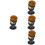 4Pcs Modern Black Toothpick Box Lightweight Alloy Storage for Home Use 7