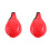 2Pcs Red PU Boxing Ball Suspended Reflex and Exercise Equipment 3