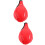 2Pcs Red PU Boxing Ball Suspended Reflex and Exercise Equipment 8