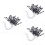 60Pcs Single Head Black LED Lamp for DIY Sand Table Decoration 6