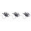60Pcs Single Head Black LED Lamp for DIY Sand Table Decoration 4