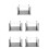 5Pcs Acrylic Chess Mold Holder Storage Rack DIY Chess Piece Organizer 7