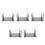 5Pcs Acrylic Chess Mold Holder Storage Rack DIY Chess Piece Organizer 8