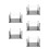 5Pcs Acrylic Chess Mold Holder Storage Rack DIY Chess Piece Organizer 6