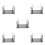 5Pcs Acrylic Chess Mold Holder Storage Rack DIY Chess Piece Organizer 9