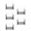5Pcs Acrylic Chess Mold Holder Storage Rack DIY Chess Piece Organizer 4