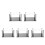 5Pcs Acrylic Chess Mold Holder Storage Rack DIY Chess Piece Organizer 10