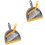 2Sets Mini Broom and Dustpan Set PP Desktop Cleaner for Home Use 5