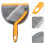 2Sets Mini Broom and Dustpan Set PP Desktop Cleaner for Home Use 11